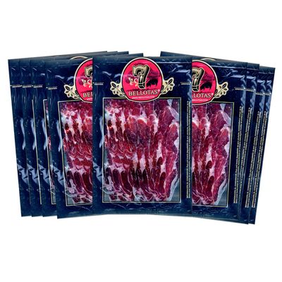 7 BELLOTAS 100% Iberico Ham Shoulder | Made From Acorn Fed Iberico Pigs and Natural Curation Process | Spanish Jamon Pata Negra | Paleta de Bellota Iberico | 26 Months (Sliced 10 X 100 gr.)