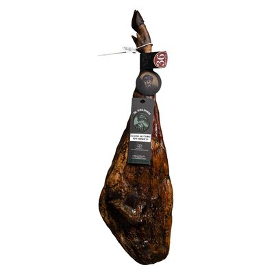 Pata Negra iberico Cured Ham | Made From Grain Fed 50% Iberico Pigs | Jamon iberico 36 Months | 7 BELLOTAS Guijuelo (Bone-in + 8.5 Kg.)