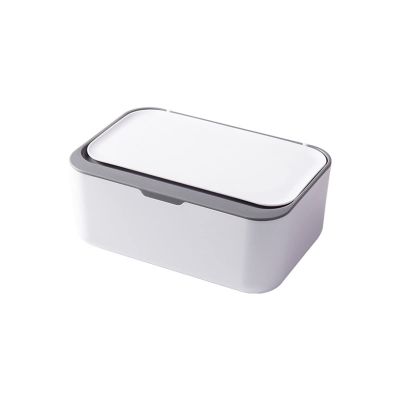 SISWIM Tissue Box Paper towel box cover, rectangular paper towel box cover with anti-skid bottom, suitable for families, offices, cars 7.5 "X5.1 X3.1 Tissue Paper Napkin Holder (Color : Grey)