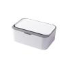 SISWIM Tissue Box Paper towel box cover, rectangular paper towel box cover with anti-skid bottom, suitable for families, offices, cars 7.5 "X5.1 X3.1 Tissue Paper Napkin Holder (Color : Grey) view 1