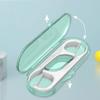 Hrippy Toothpicks Sticks Set 2 Boxes Portable Dental Floss Cases Picks Teeth Oral Cleaning Tools with Storage Box for Family Hotel Travel view 3
