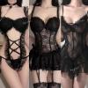 MERNEL Sex suit Sexy Lingerie Dress Cosplay Uniform Servant Apparel Lace Dress Babydoll Costume woman (Color : 4, Size : L) view 2