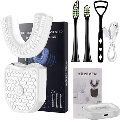 DUBUSH OrthoSparkle Adult Toothbrush 10 Second Toothbrush Self Cleaning Toothbrush U Shape Toothbrush 3 Modes Wireless Charging Waterproof