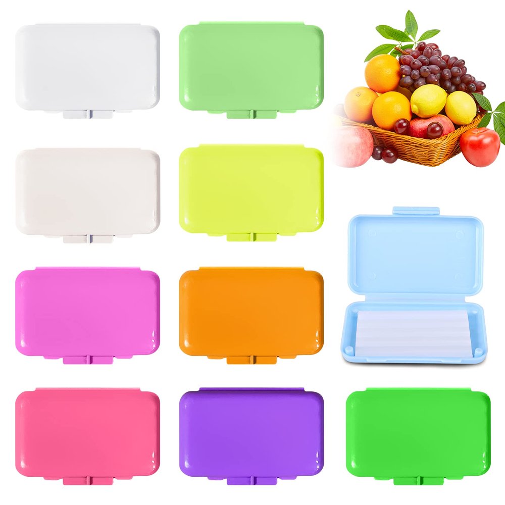 10Box Dental Wax for Braces, Silicone Orthodontic Wax Brace Wax with Fruit Smell for Brace Wearers Gum Protection Oral Care