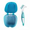 Denture Bath Box Organizer Dental False Teeth Storage Box with Hanging Net Container Cleaning Teeth Cases Artificial Tooth Boxes view 1