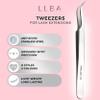 LLBA Lash Tweezer Professional Volume False Lash Application Tool | Multi Shapes & Purposes Tweezers | Non-Slip Grip Tweezers for Volume, Isolation & Classic Lashes (Silver, Fan-lash-tic Volume) view 3
