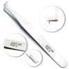LLBA Lash Tweezer Professional Volume False Lash Application Tool | Multi Shapes & Purposes Tweezers | Non-Slip Grip Tweezers for Volume, Isolation & Classic Lashes (Silver, Give Me the D Mega Volume) view 2
