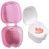 Sanfly Denture Case Plastic False Teeth Bath Box Retainer Orthodontic Cleaning Storage Container Holder with Filter view 1