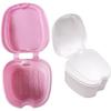 Sanfly Denture Case Plastic False Teeth Bath Box Retainer Orthodontic Cleaning Storage Container Holder with Filter view 3