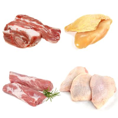 Halal Fresh Chicken & Lamb Combo Box 4kg | Premium Meat Selection | Chicken Breast Fillets, Thighs, Lamb Shoulder & Neck Fillet | Fresh & Chilled Family Meat Box