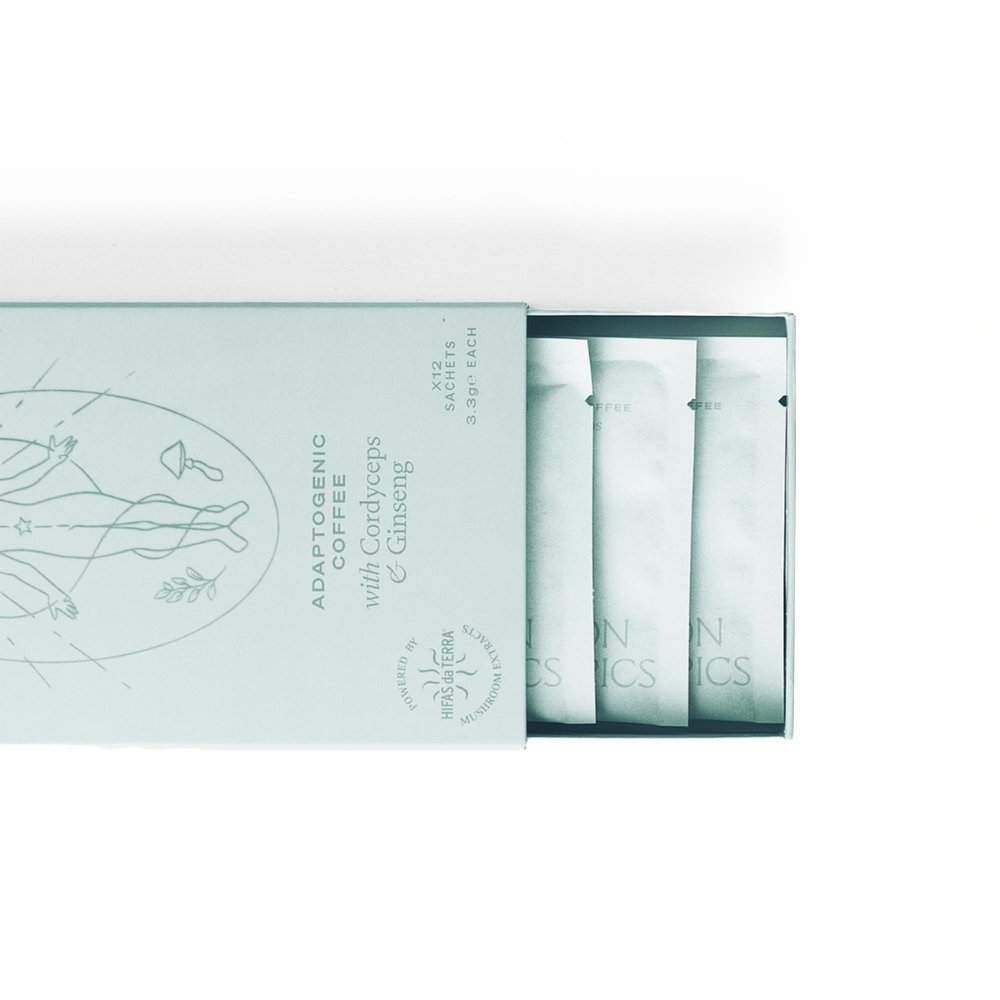 London Nootropics - Mojo - Adaptogenic Mushroom Coffee with Cordyceps & Siberian Ginseng - 12 Sachets