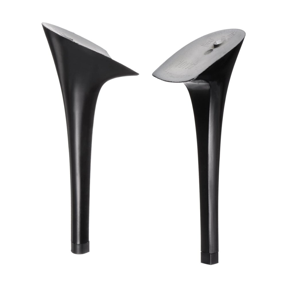 sourcing map 1pair Heel Repair Replacement 1.77"x3.54" High Stiletto Heel DIY for Women Shoe, Black