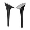 sourcing map 1pair Heel Repair Replacement 1.77"x3.54" High Stiletto Heel DIY for Women Shoe, Black view 1