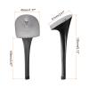sourcing map 1pair Heel Repair Replacement 1.77"x3.54" High Stiletto Heel DIY for Women Shoe, Black view 2