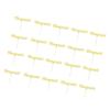 misppro 20x Congrats Cake Toppers Graduation Wedding Retirement Party Supplies - Gold - Gold