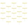 misppro 20x Congrats Cake Toppers Graduation Wedding Retirement Party Supplies - Gold - Gold view 2