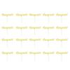 misppro 20x Congrats Cake Toppers Graduation Wedding Retirement Party Supplies - Gold - Gold view 3