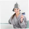 Happyyami Finnish Sauna Hat Set Sauna Hat Russian Thick Felt Hats Women's Shower Cap Household Bathing Cap view 4