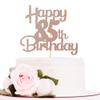 Sotpot Rose Gold Glitter 85 Cake Topper 85th Birthday Cake Decorations for Birthday Party Anniversary Party Supplies view 1