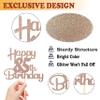 Sotpot Rose Gold Glitter 85 Cake Topper 85th Birthday Cake Decorations for Birthday Party Anniversary Party Supplies view 3