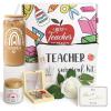Frerdui 6 Pcs Teacher Appreciation Gifts, Thank You Gift Set, Back to School Gifts, Best Teacher Ever for Women, Christmas Gift for Teachers, 18 OZ Coffee Glass Candle Set for Teachers