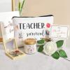 Frerdui 6 Pcs Teacher Appreciation Gifts, Thank You Gift Set, Back to School Gifts, Best Teacher Ever for Women, Christmas Gift for Teachers, 18 OZ Coffee Glass Candle Set for Teachers view 4