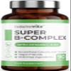 High Strength Vitamin B Complex, 90 Capsules - Contains Vitamin C and D, Folic Acid, Biotin, Thiamine, Riboflavin, Niacin, Pantothenic Acid and More - Supplements for Fatigue view 1