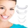 1 Pairs Instant Veneers Dentures Fake Teeth Braces Whitening Cosmetic Tooth Covering Snap on Veneers Teeth Top and Bottom Clip in Veneers Teeth Upper and Lower Temporary False Teeth view 1