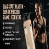 Asbirg Glass Protein Shaker Bottle 700ml  Leakproof & BPA-Free  Borosilicate Glass Gym Shaker with Spiral Mixing Ball for Smooth Protein Shakes, Smoothies, Meal Replacement & Fitness - Beige view 3