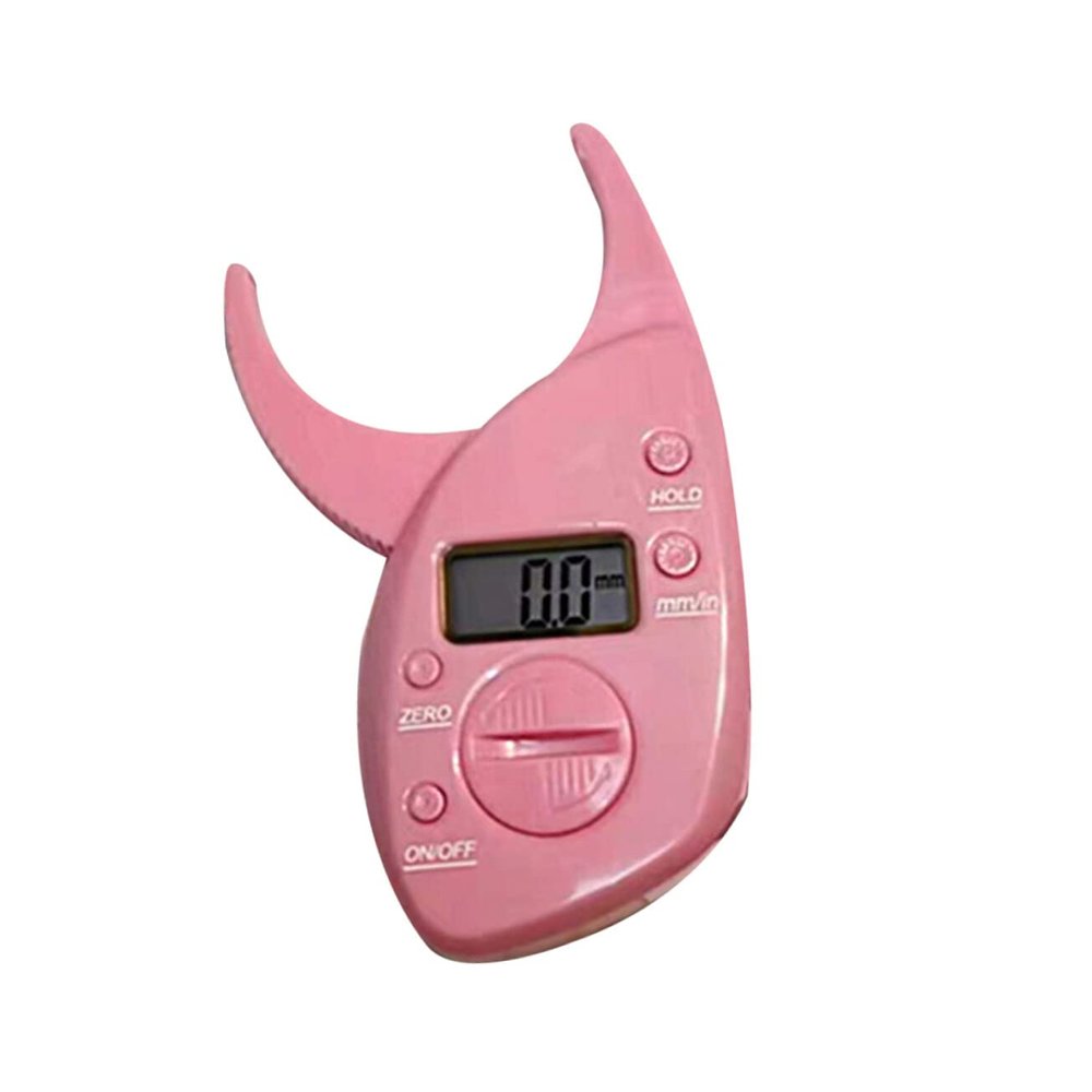 Tofficu Digital Body Fat Caliper Fat Tester Accurate Measurement Tool for Women Men Fitness Use Pink Tools for Women