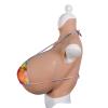 CRODRES Silicone Breastplate Huge S Cup/Z Cup Crossdressing Breast Forms Fake Boobs for Drag Queen Transgender Cosplay,Ivory,Z Cup view 2
