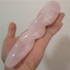 18cm Natural Black Obsidian Yoni Wands BodyWand Stick Exercise Toys Crafts Birthday Gift,18cm Rose Quartz view 2