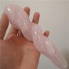 18cm Natural Black Obsidian Yoni Wands BodyWand Stick Exercise Toys Crafts Birthday Gift,18cm Rose Quartz view 4