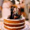 10 Pcs Wedding Cake Toppers, and Mrs Bride and Groom Engagement Cake Picks Wedding Party Cake Decorations Supplies view 2
