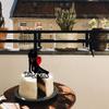 10 Pcs Wedding Cake Toppers, and Mrs Bride and Groom Engagement Cake Picks Wedding Party Cake Decorations Supplies view 4