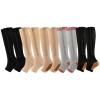 Valcatch Zipper Compression Socks for Women Men 20-30 mmHg Support Hose Stockings Calf Knee High Running Walking(2/3/5Pairs) view 1
