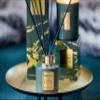 Stoneglow Luna Collection - Fougere & Vetiver 120ml Scented Reed Diffuser of Fougere, Vetiver, Cedarwood, Patchouli and citrus tones, gift for Birthday, Aanniversary - Green & Gold view 2