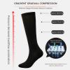 Valcatch Zipper Compression Socks for Women Men 20-30 mmHg Support Hose Stockings Calf Knee High Running Walking(2/3/5Pairs) view 4