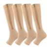Valcatch Zipper Compression Socks for Women Men 20-30 mmHg Support Hose Stockings Calf Knee High Running Walking(2/3/5Pairs) view 1