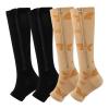 Valcatch Zipper Compression Socks for Women Men 20-30 mmHg Support Hose Stockings Calf Knee High Running Walking(2/3/5Pairs) view 1