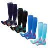 Valcatch Zipper Compression Socks for Women Men 20-30 mmHg Support Hose Stockings Calf Knee High Running Walking(2/3/5Pairs) view 3