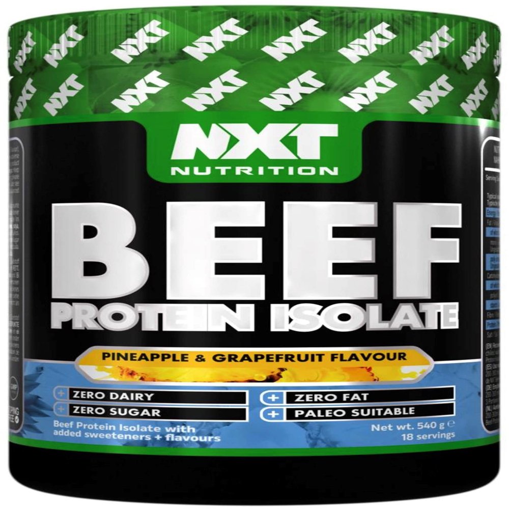 NXT Beef Protein Isolate 540g - High Protein Powder in Natural Amino Acids - Paleo, Keto Friendly - Dairy and Gluten Free | 540g (Pineapple Grapefruit)