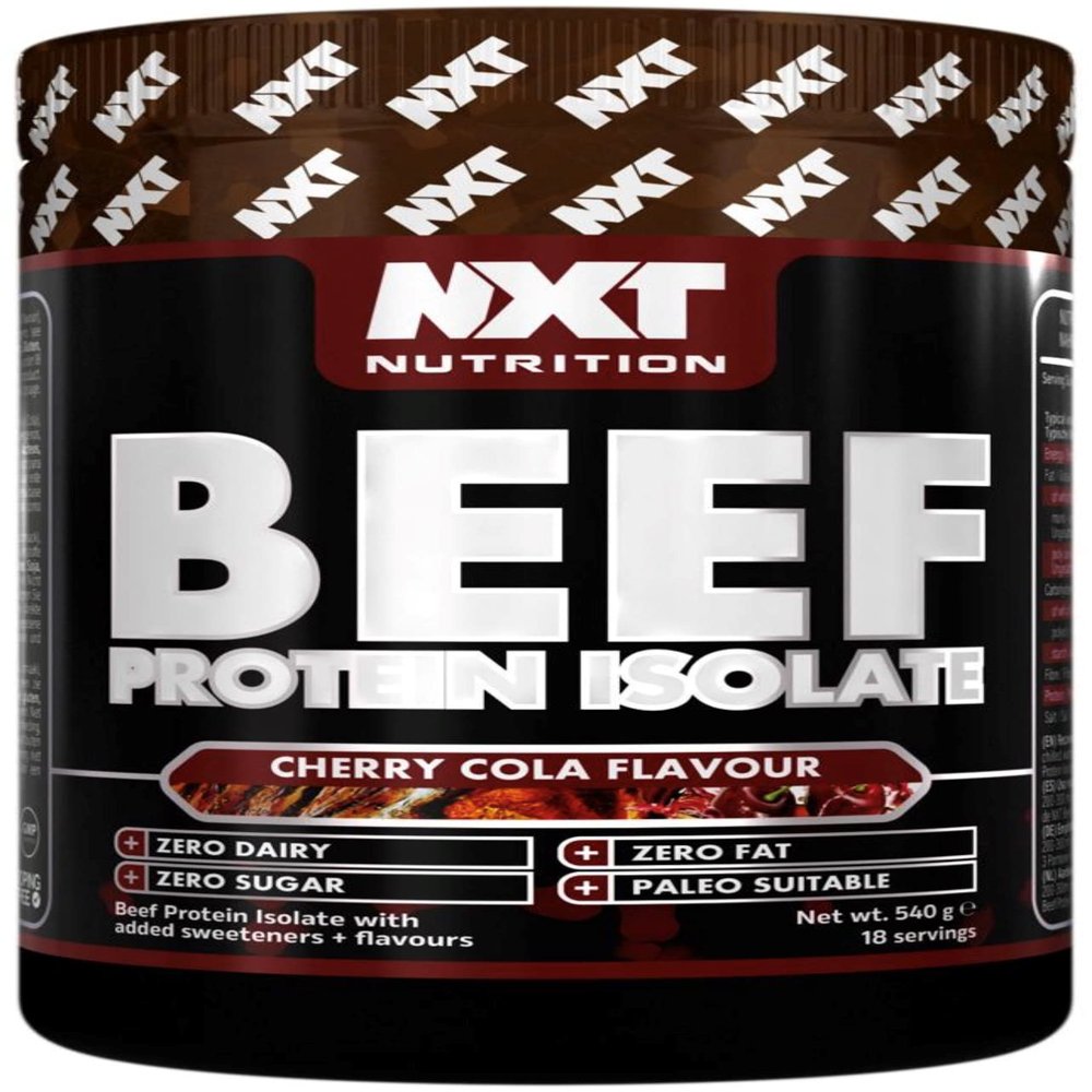 NXT Beef Protein Isolate 540g - High Protein Powder in Natural Amino Acids - Paleo, Keto Friendly - Dairy and Gluten Free | 540g (Cherry Cola)