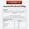 Campbells Shortbread - Piper Jock Tin 150g assorted shapes shortbread view 3