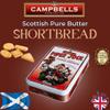 Campbells Shortbread - Piper Jock Tin 150g assorted shapes shortbread view 4