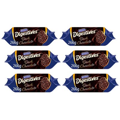 Biscuits Multipacks of McVitie's Dark Chocolate Digestives Biscuits Gift Set | Dark Chocolate Biscuits Digestives | Box of Biscuits | An Ideal Biscuit for a Gift or to Treat Yourself | 266g