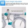 JIADUOFU Pd 48-80mm adjustable trial lens frame optometric universal optical trial frame, 50g ultralight optometry test lens titanium optical test eyepiece view 4