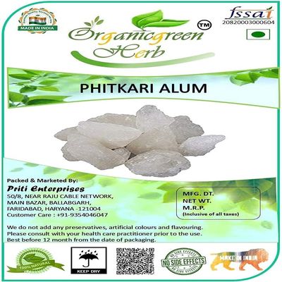 AOZA Organicgreen Herb Phitkari Alum Stone 1 kg (1000 GMS) Skin Shave Face Fitkari Phitkari Phitakri