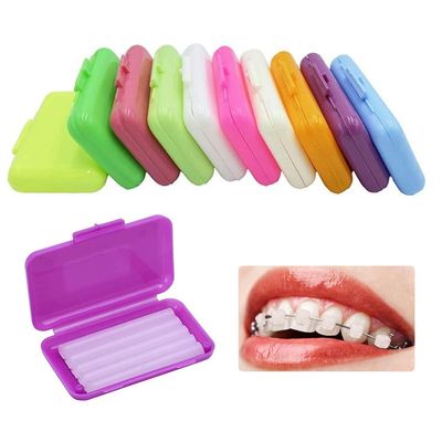 10 Boxes Dental Orthodontics Wax, Braces Oral Orthodontic Wax with Fruit Smell for Brace Wearers Flavored Gum Protection