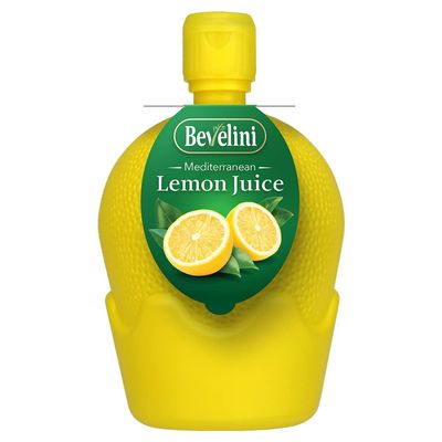 Bevelini Mediterranean 100% Pure Lemon Juice Squeezy Bottle, 200ml (Pack of 12). Cute Bottle. Perfect for Tacos, Drinks, Sauces, Salad Dressings